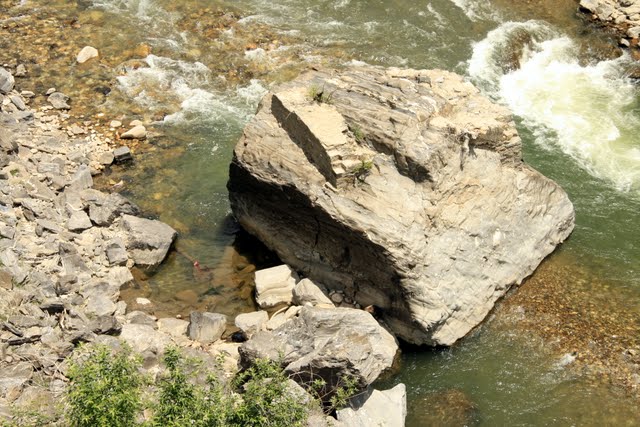 Confluence of the rivers - dry in May